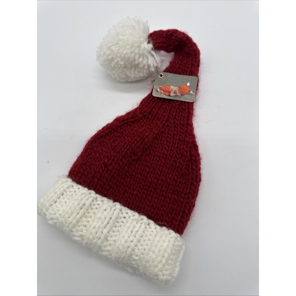 The Blueberry Hill Adorable Hat, Photoshoot Hat, Santa Small 12-24‎ Mths New